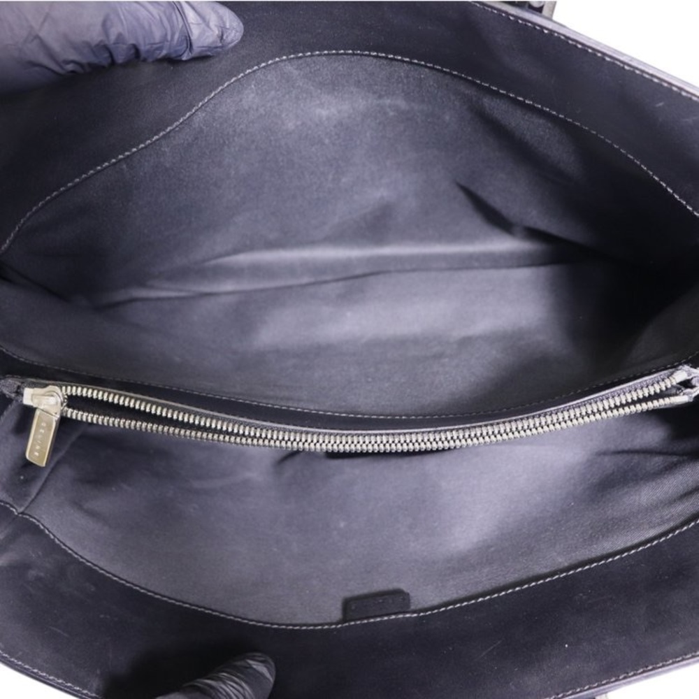 AUTHENTIC CELINE- Black Monogram Canvas Tote - Picture 7 of 11